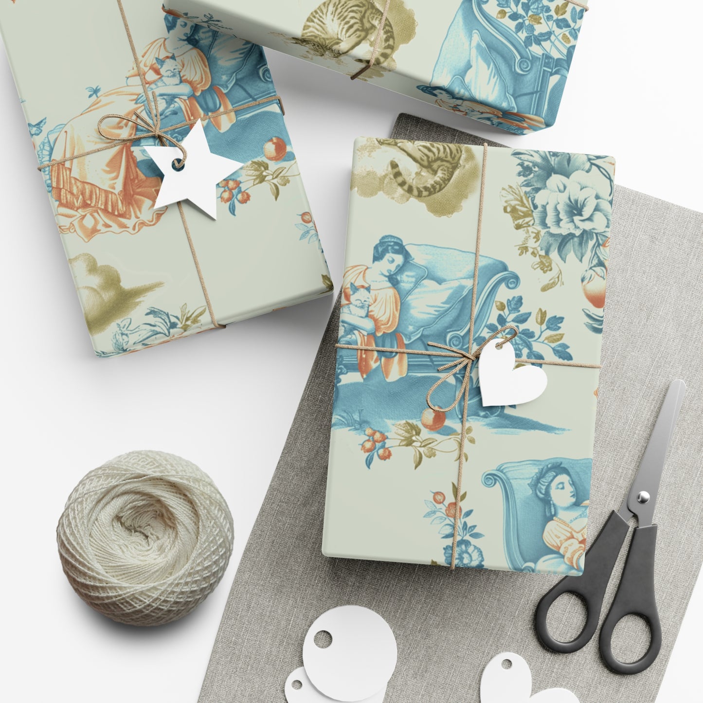 Gift Wrap Paper - Cat Nap Design for Cat Lovers