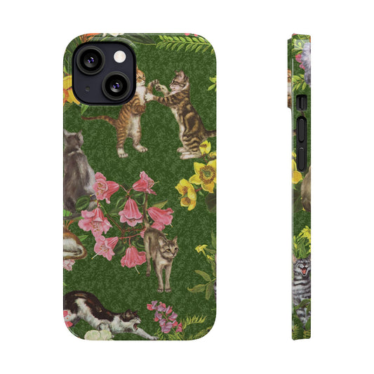 Crazy Cat Lady Emerald Phone Case