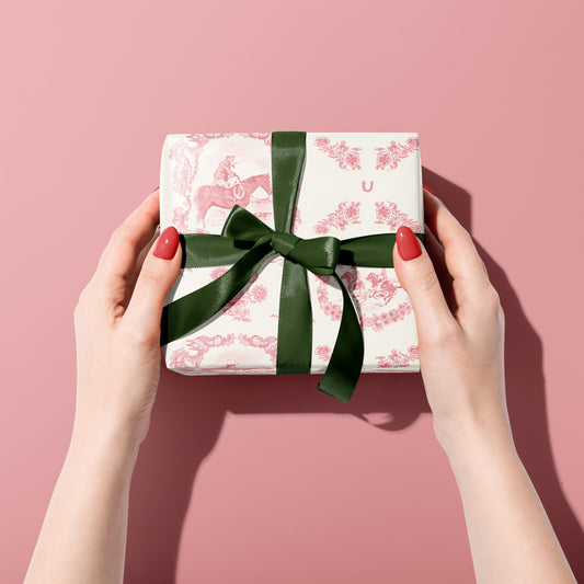 Gift Wrap Papers - Cowboy Gift Wrap in Rose