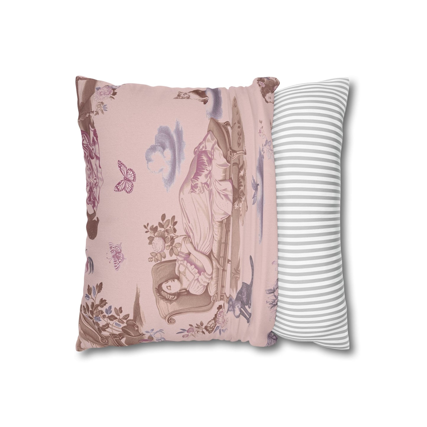 Cat Nap Pillow, in Peony (Case Only)