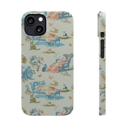 Cat Nap Phone Case, in Meadow