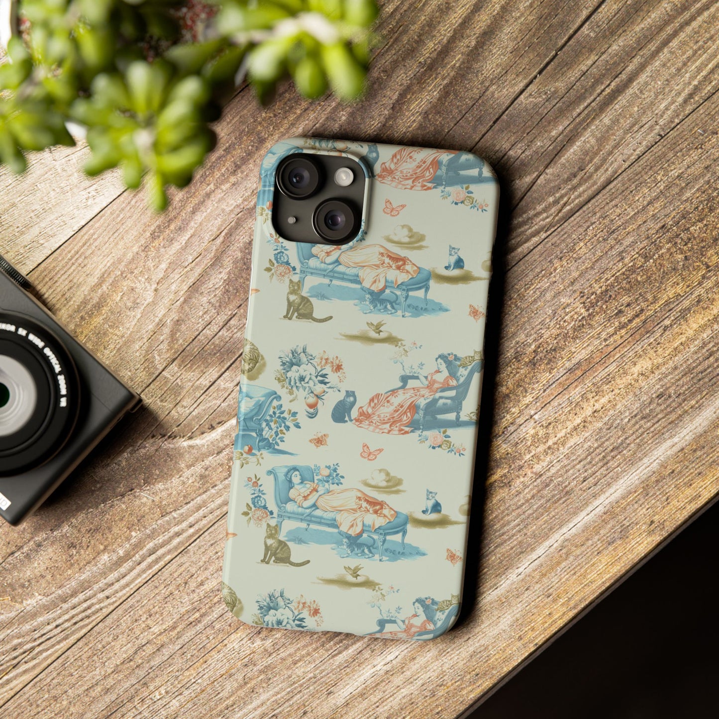 Cat Nap Phone Case, in Meadow