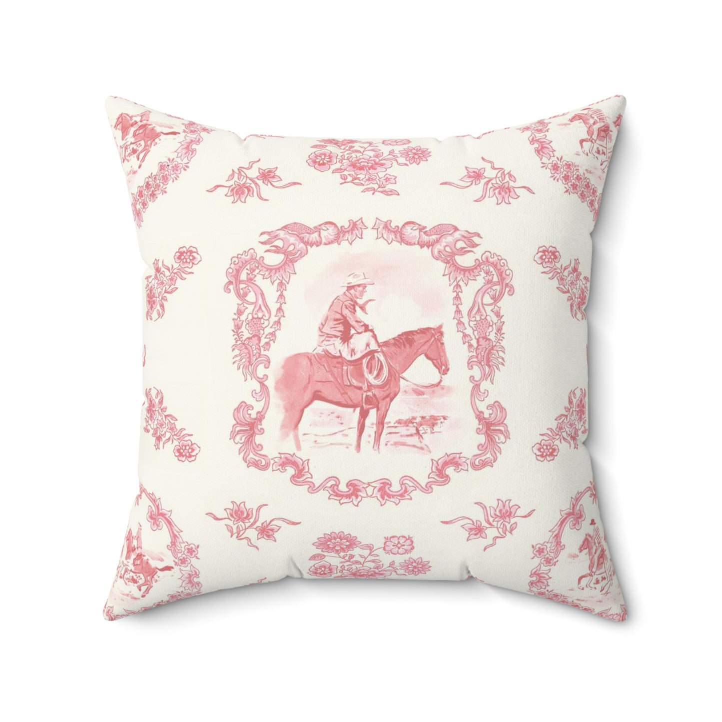 Cowboy Pillow, in Rose