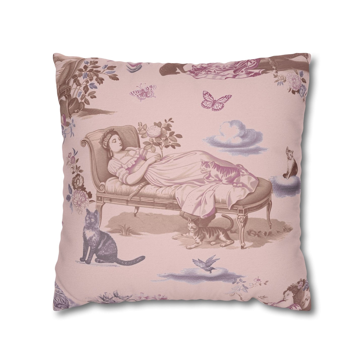 Cat Nap Pillow, in Peony (Case Only)