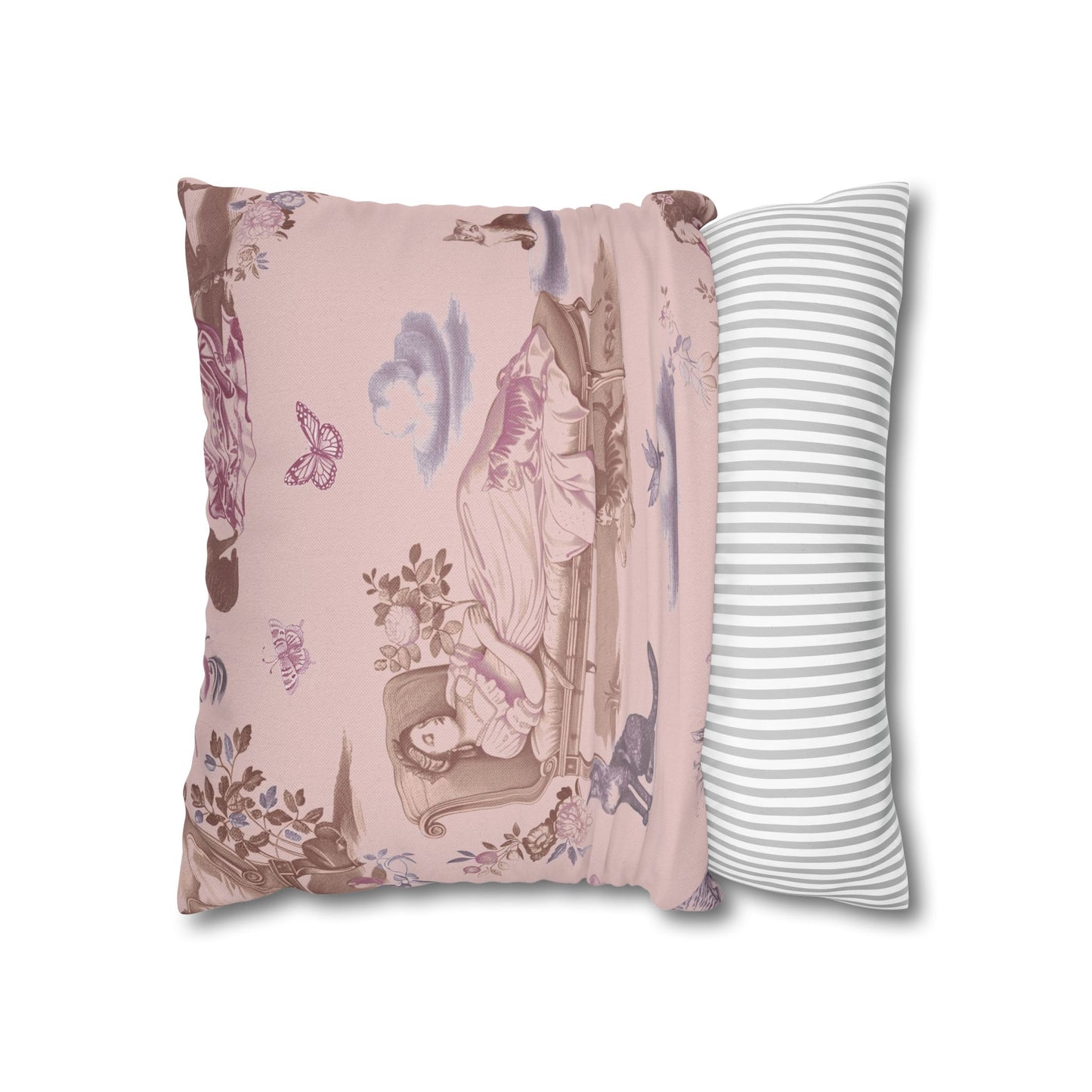 Cat Nap Pillow, in Peony (Case Only)