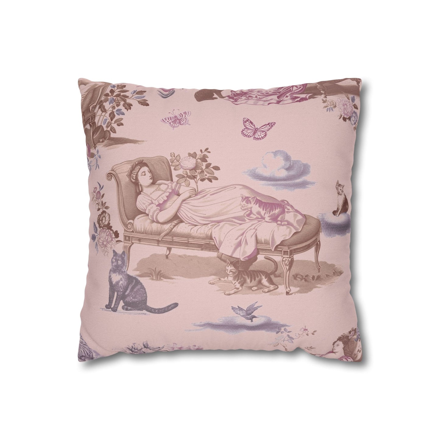 Cat Nap Pillow, in Peony (Case Only)