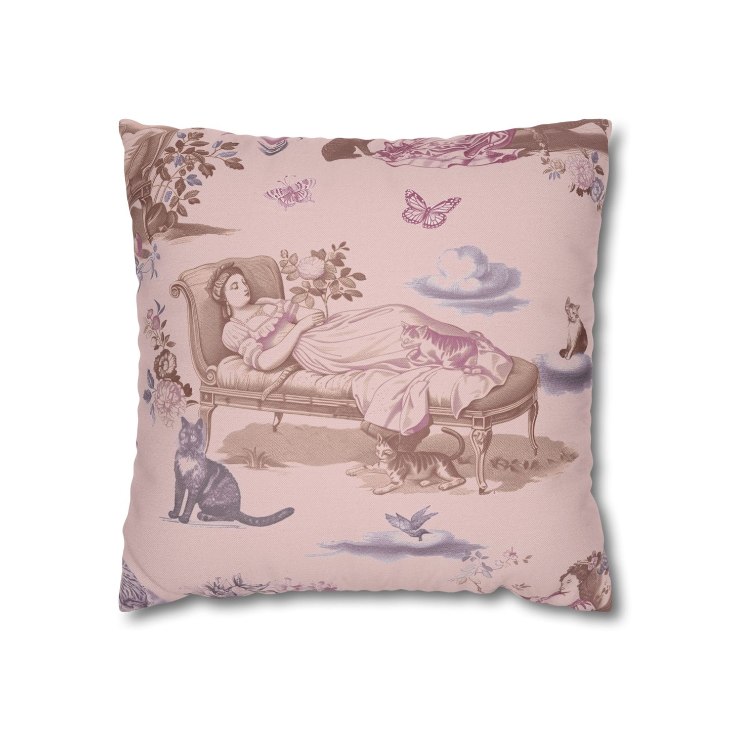 Cat Nap Pillow, in Peony (Case Only)