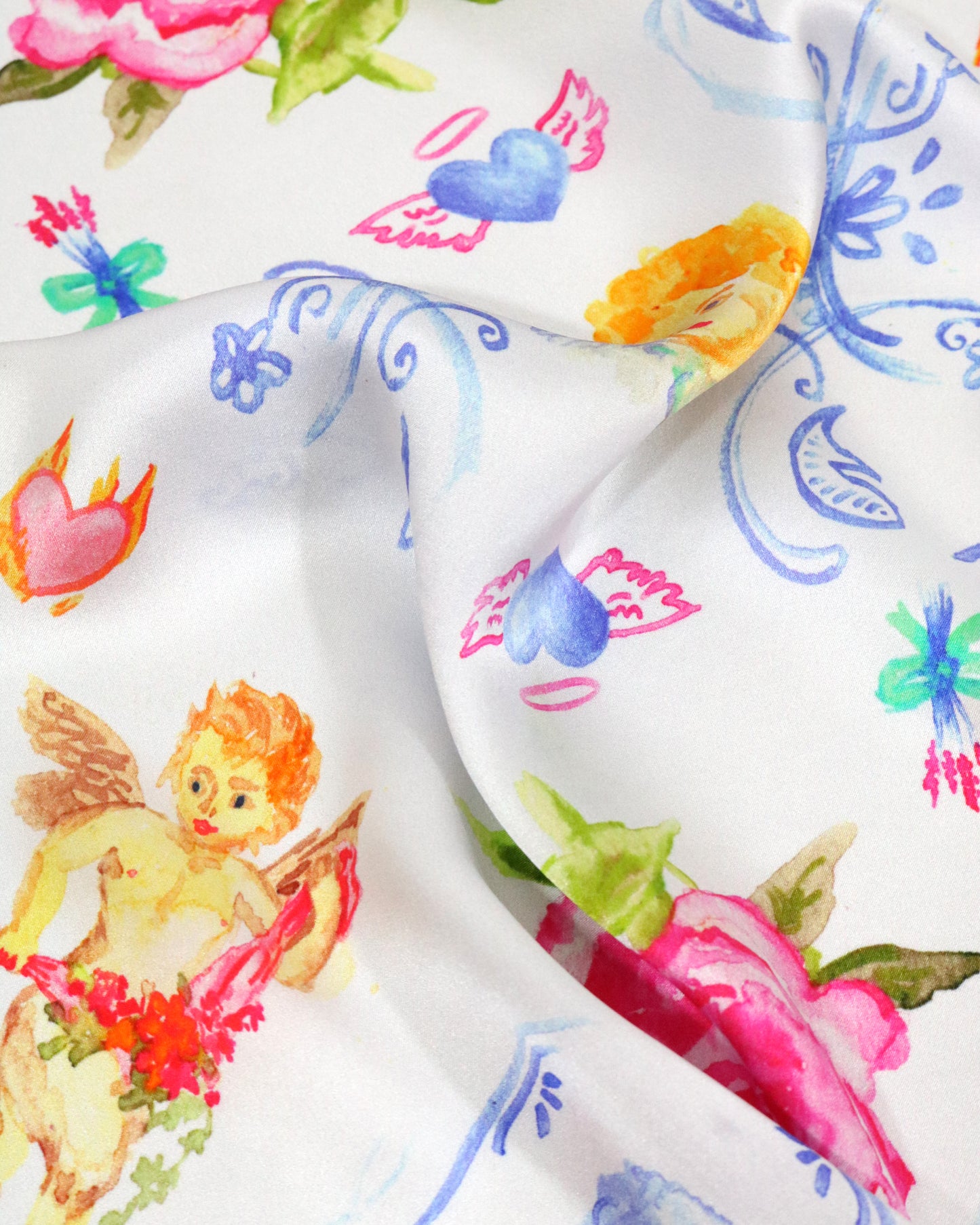 Cherub Silk Scarf