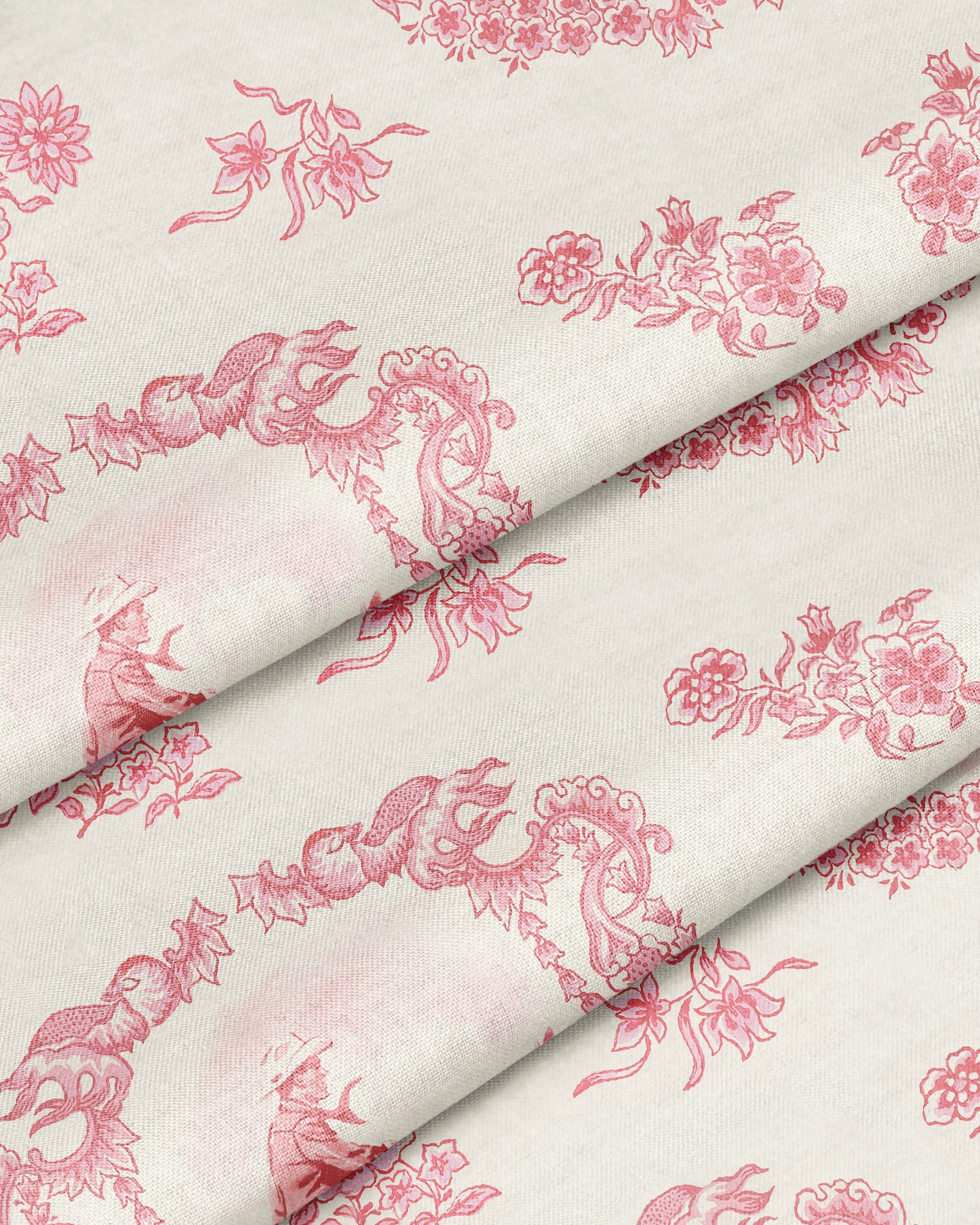 Cowboy Fabric, in Rose